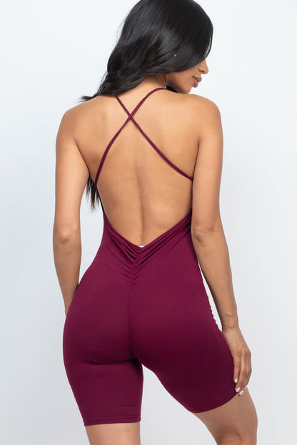 Not So Basic Crossback Bodycon Romper