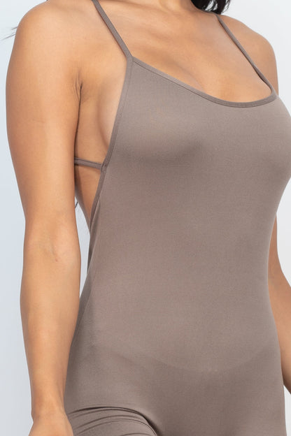Not So Basic Crossback Bodycon Romper