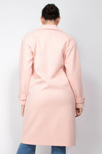 Taylor Collar Buttoned Front Pocket Longline Coat