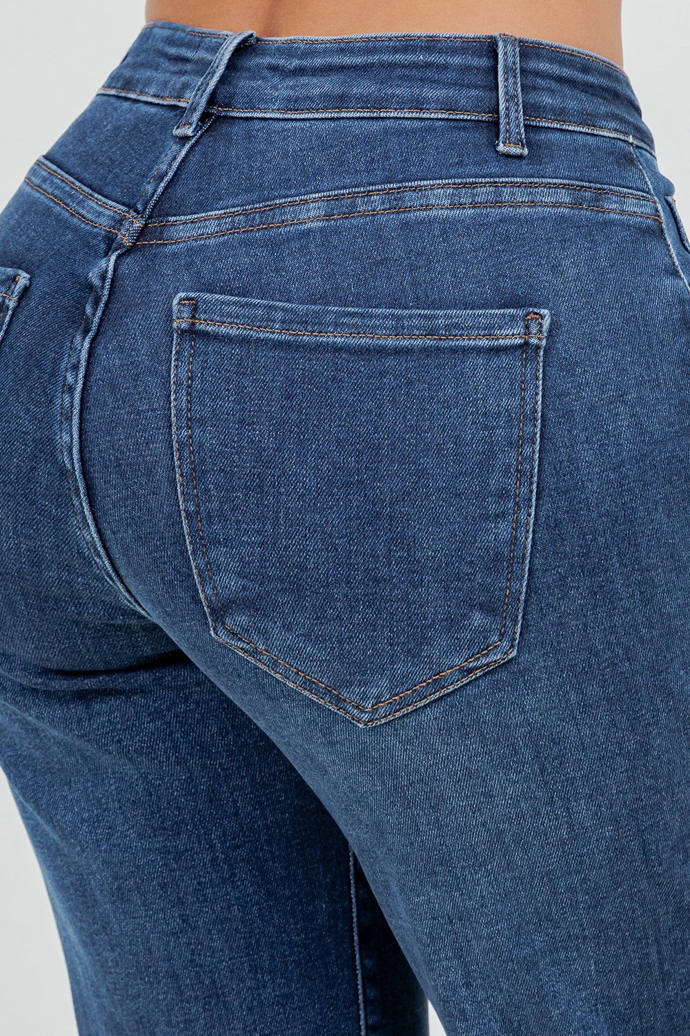 Eva Mid Rise Booty Lifting Straight Leg Jeans