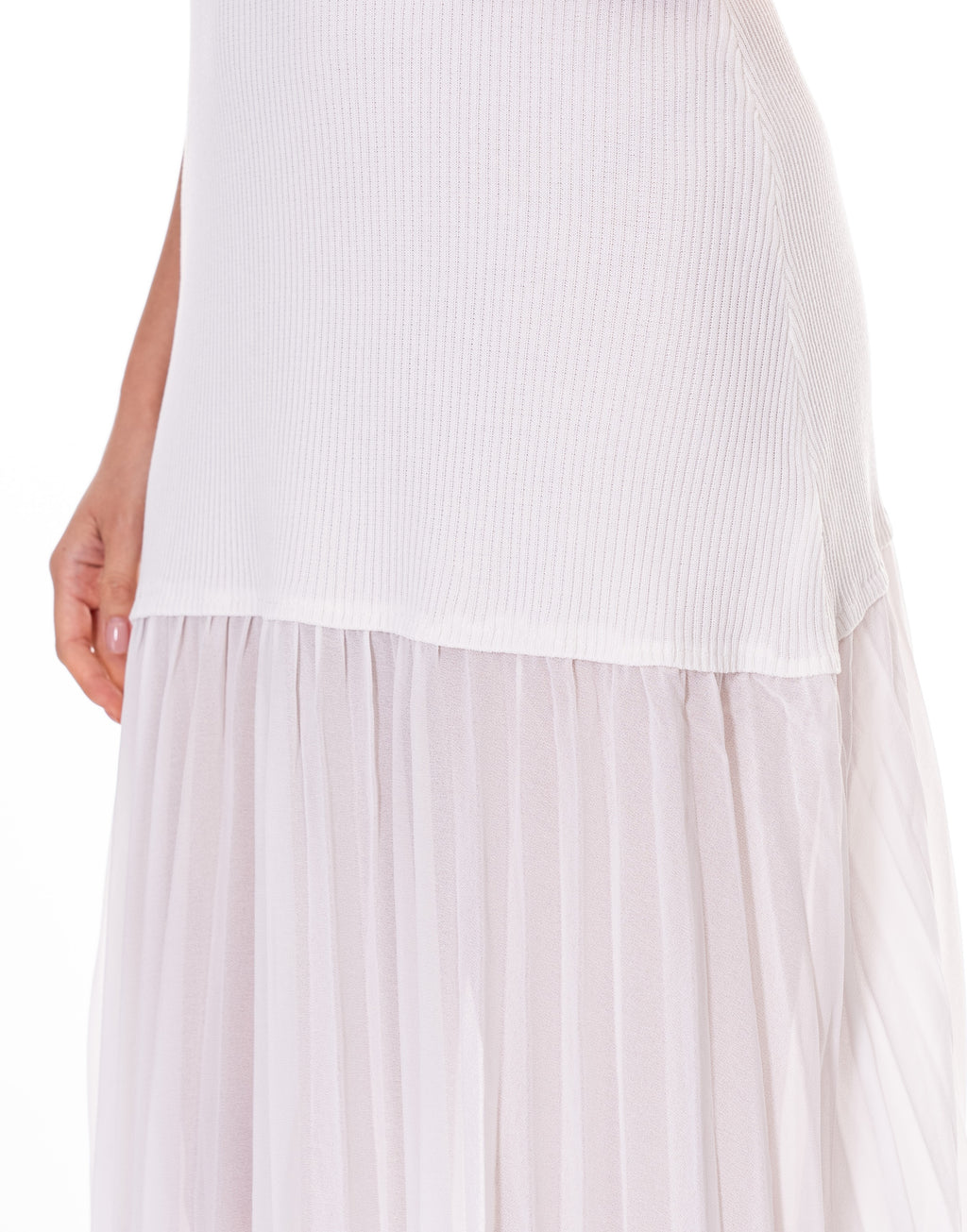 Gia Gold O Ring Drop Waist Midi Dress