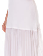 Gia Gold O Ring Drop Waist Midi Dress