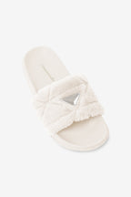 Valerie Round Toe Comfy Plush Faux Fur Slippers