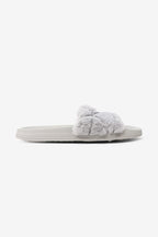 Valerie Round Toe Comfy Plush Faux Fur Slippers