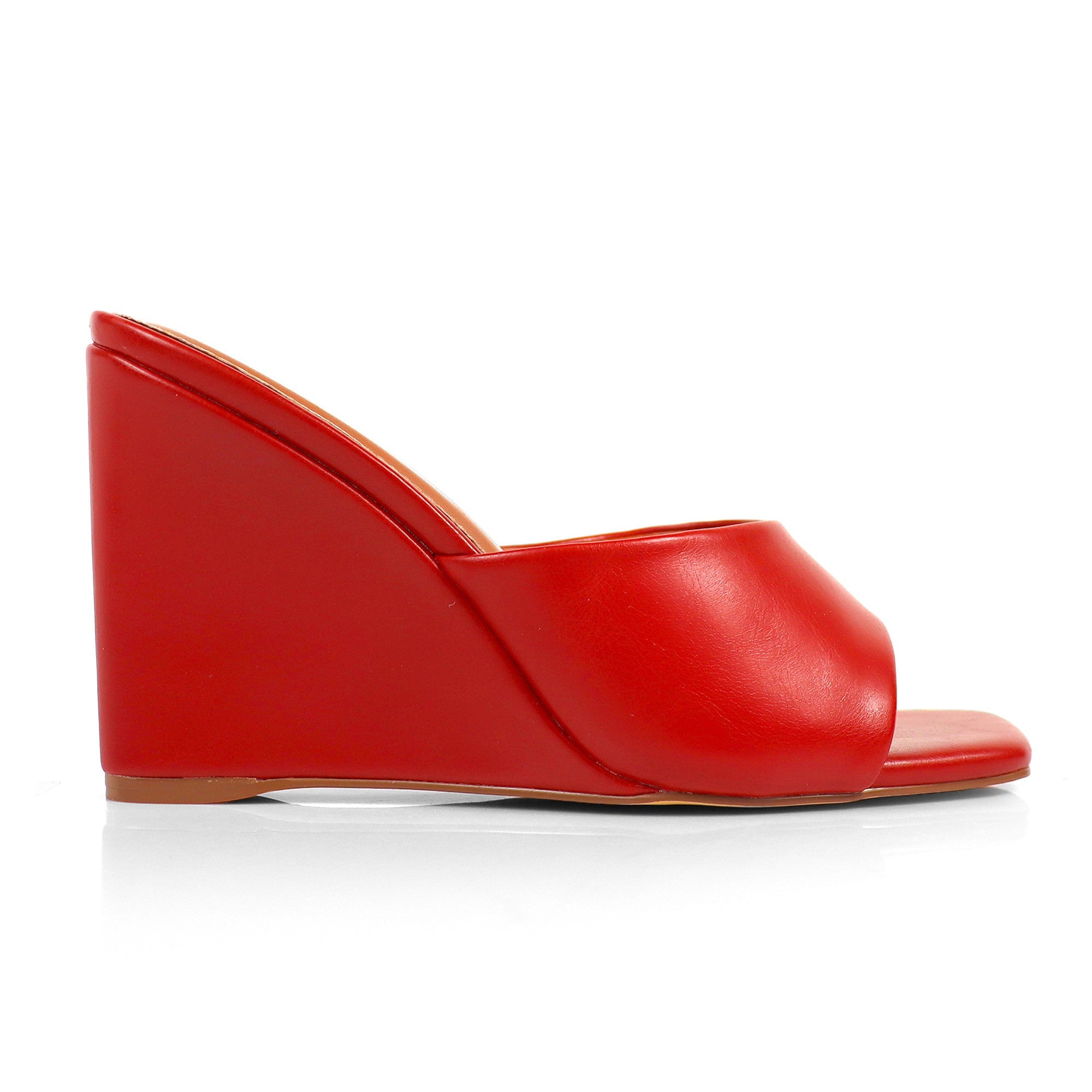 Naomi Peep Toe Square Toe Wedge Sandal