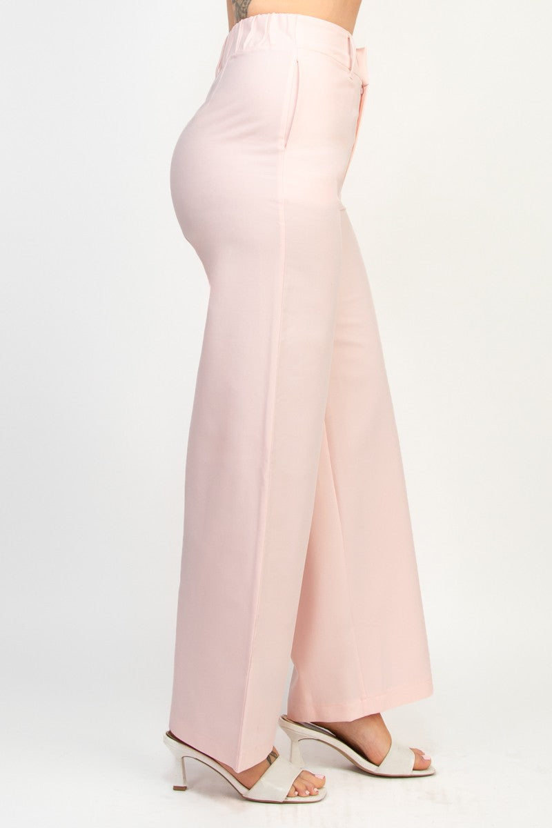 Madison High Rise Straight Leg Tailored Pants