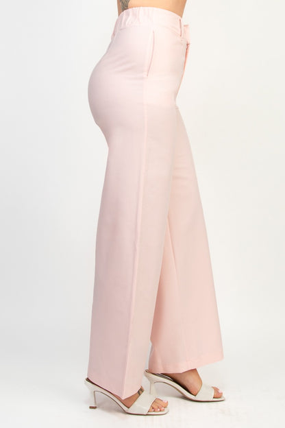 Madison High Rise Straight Leg Tailored Pants