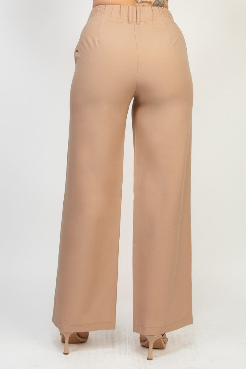 Madison High Rise Straight Leg Tailored Pants