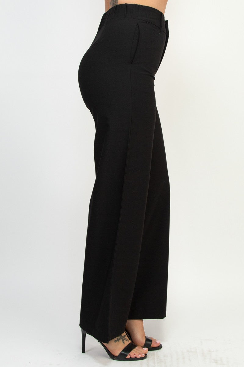 Madison High Rise Straight Leg Tailored Pants