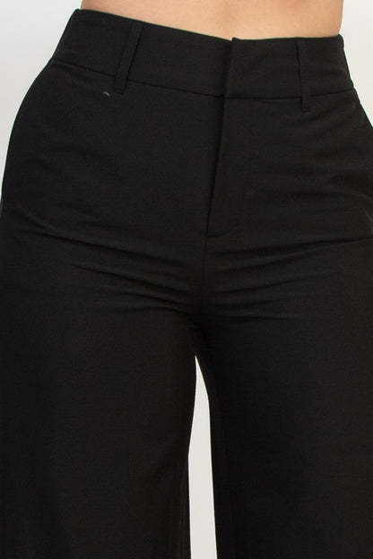 Madison High Rise Straight Leg Tailored Pants