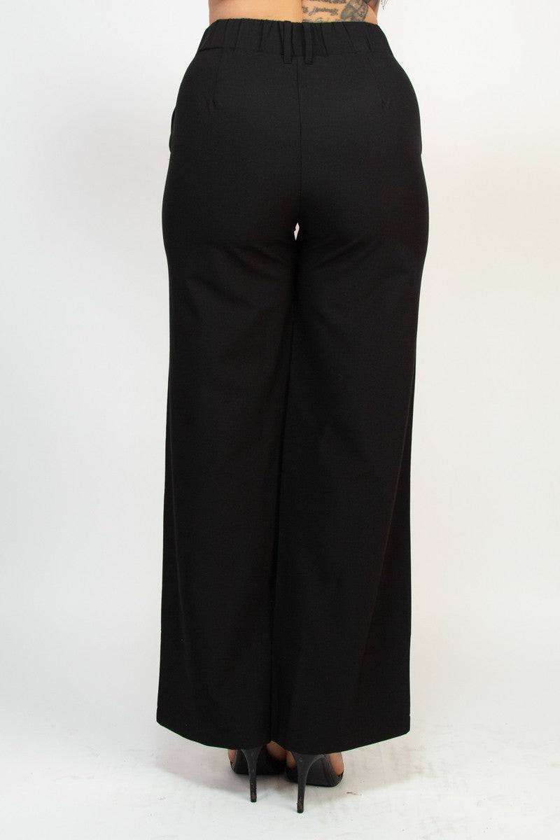 Madison High Rise Straight Leg Tailored Pants
