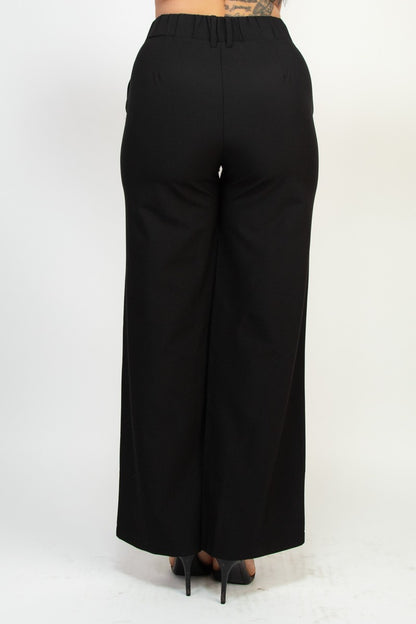 Madison High Rise Straight Leg Tailored Pants