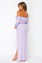 Tamia Rib Knit Cardigan Two Piece Strapless Romper Set