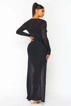 Tamia Rib Knit Cardigan Two Piece Strapless Romper Set