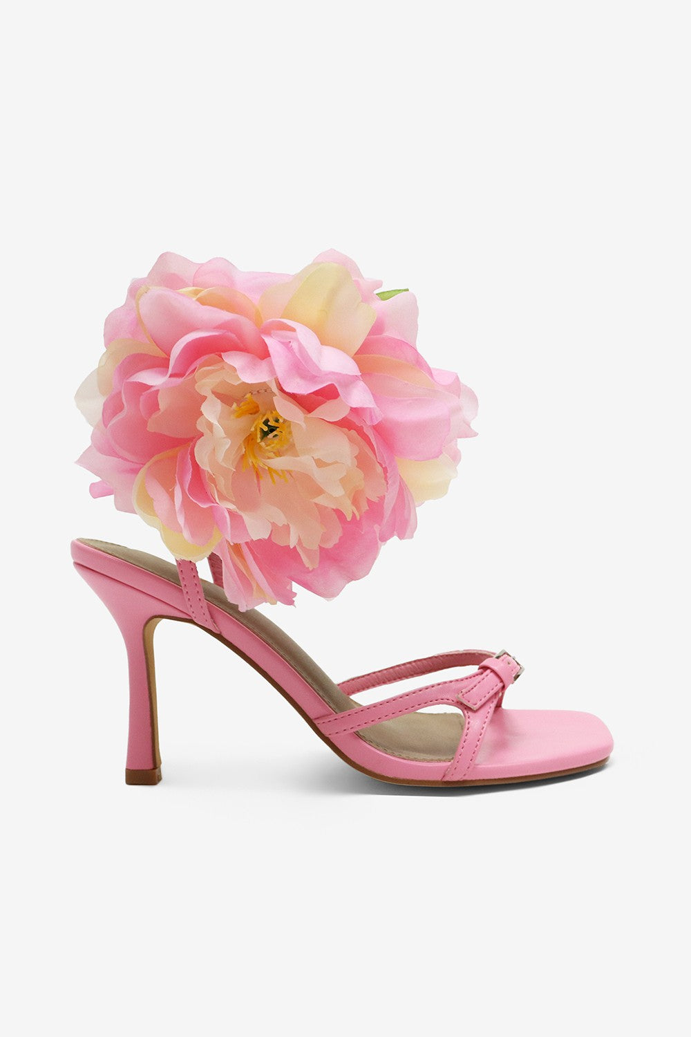 Maui Flower Detail Strappy High Heel Sandals