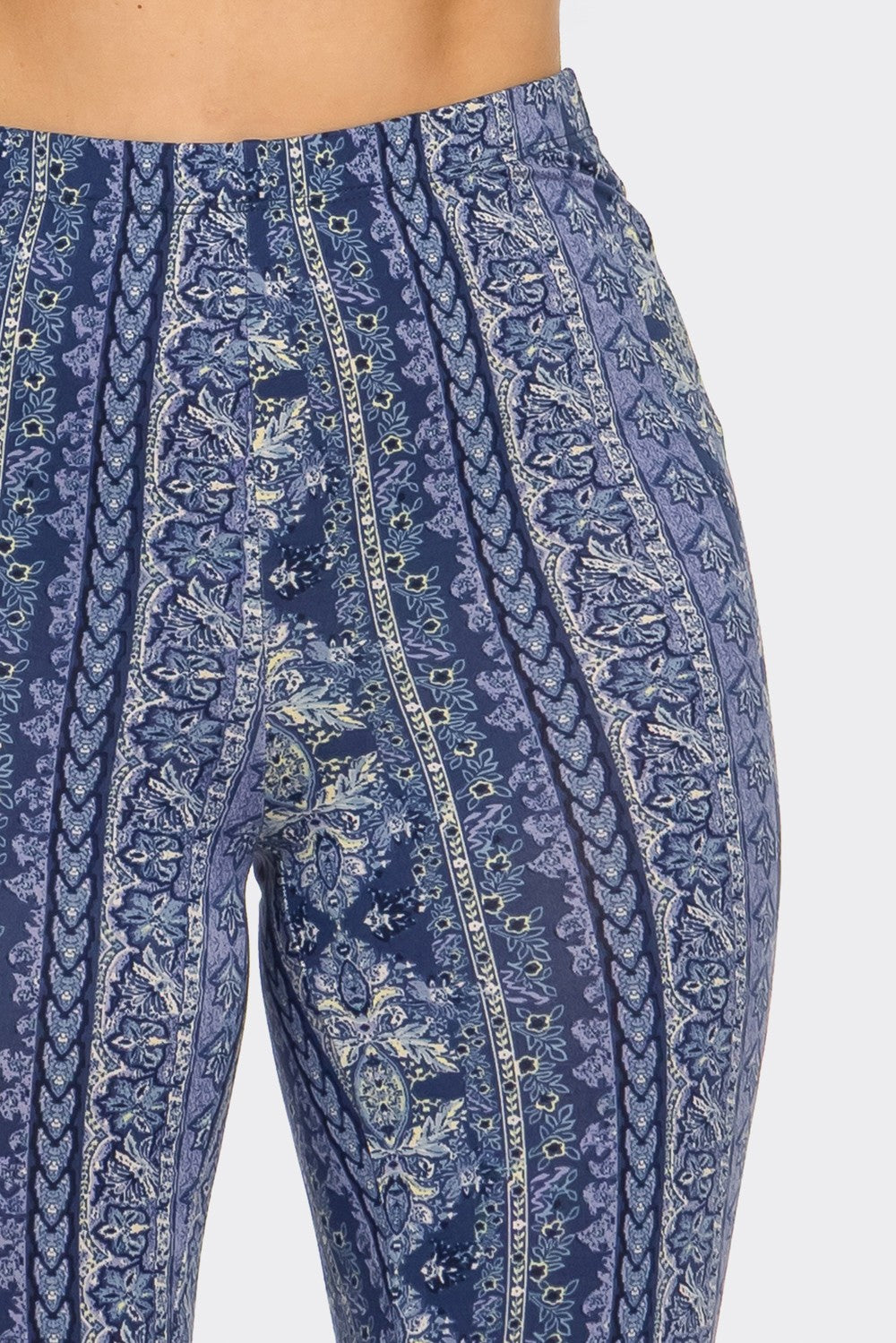 Casual Chic High Waisted Soft Knit Flare Leg Pants
