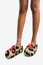 Cora Round Toe Chic Plush Faux Shearling Slippers