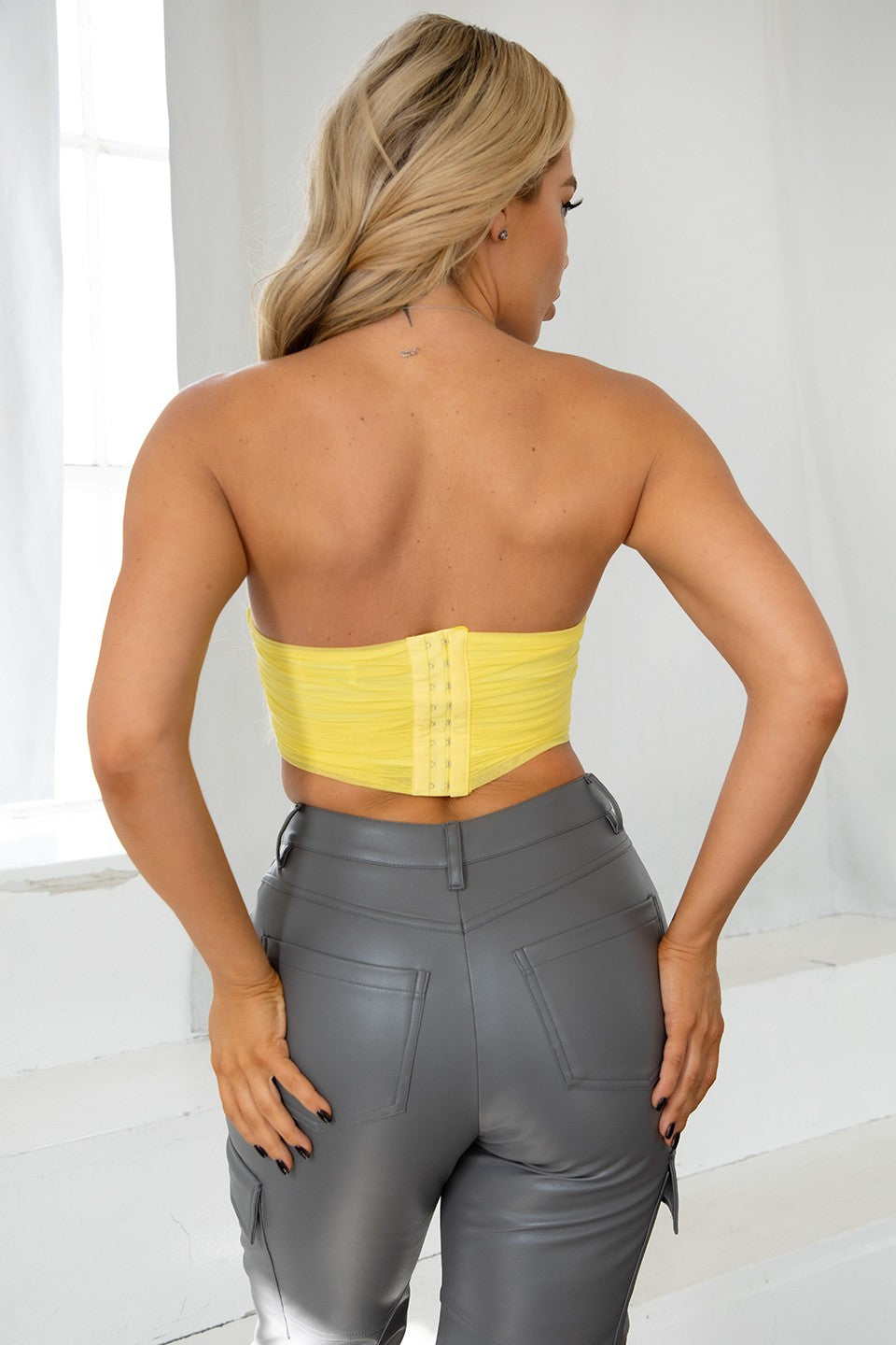 Erica Strapless Mesh Bustier Corset Top