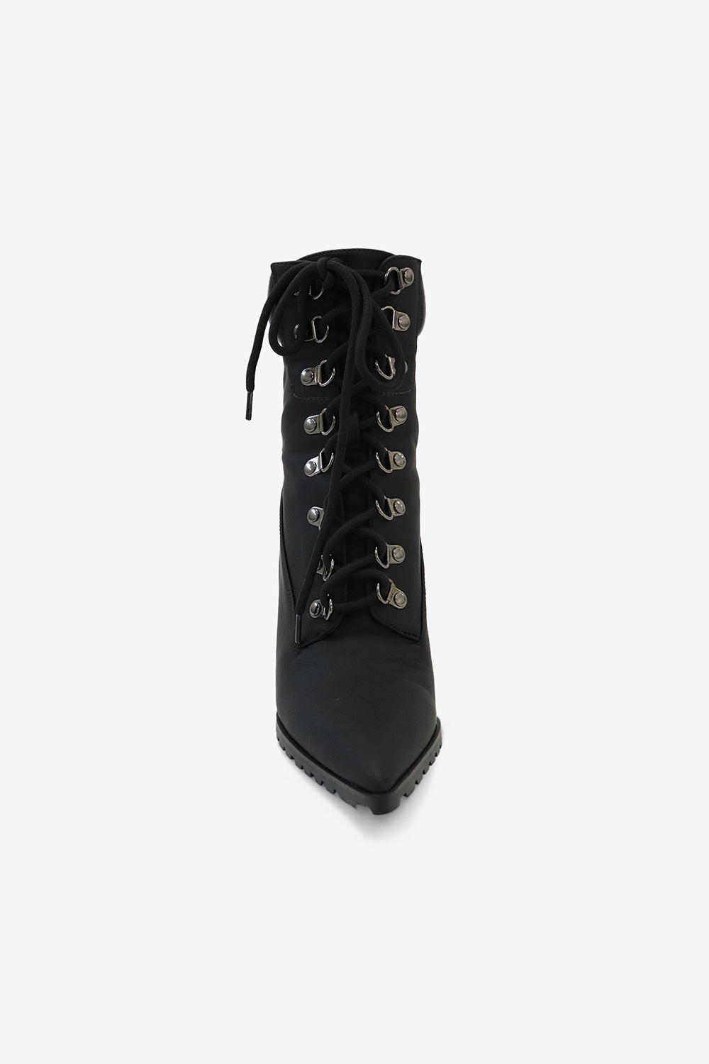 Jennifer Pointed Toe Lace Up Stiletto Suede Ankle Boots