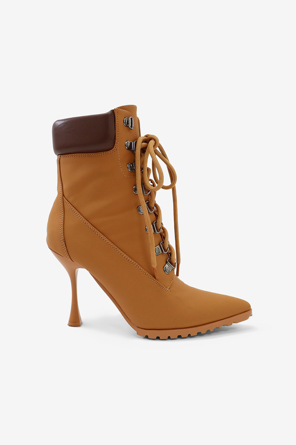 Jennifer Pointed Toe Lace Up Stiletto Suede Ankle Boots