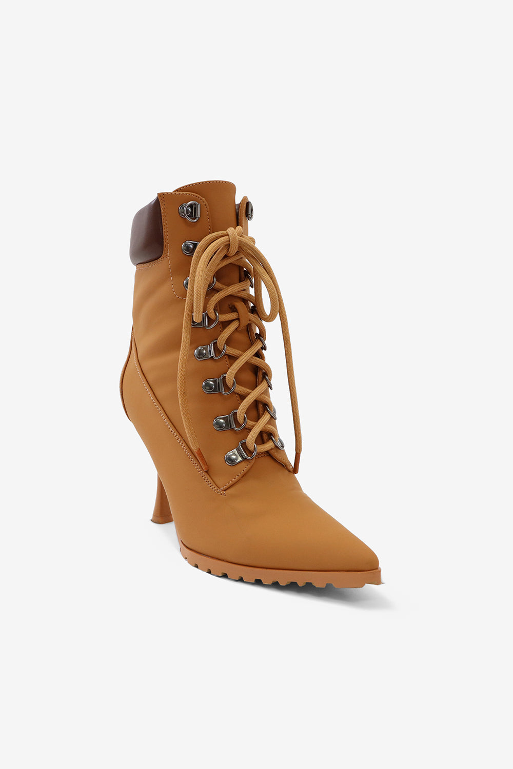 Jennifer Pointed Toe Lace Up Stiletto Suede Ankle Boots