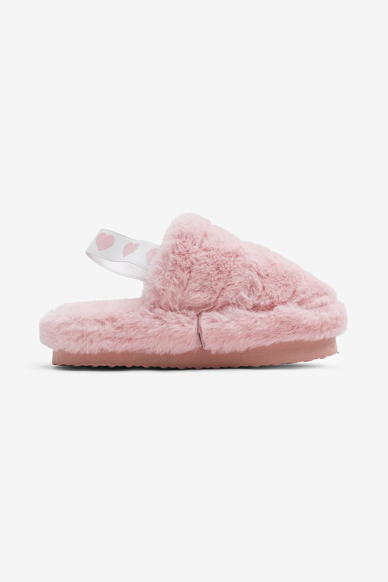Vickie Chic Round Toe Plush Cozy Slippers