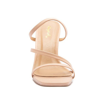 Ayla Multi Strap High Heel Mules - ShopRbls
