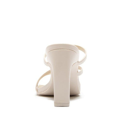 Ayla Multi Strap High Heel Mules - ShopRbls