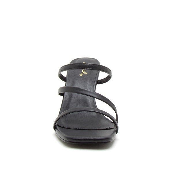 Ayla Multi Strap High Heel Mules - ShopRbls