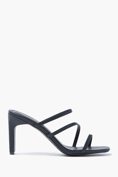 Ayla Multi Strap High Heel Mules - ShopRbls