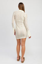 Bali Bell Sleeves Lace Mini Dress - ShopRbls