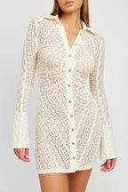 Bali Bell Sleeves Lace Mini Dress - ShopRbls