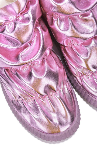 Tahoe With The Girls Metallic Puffer Snow Booties