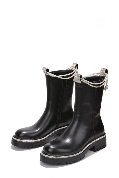Lauryn Diamanté Detail Ankle Boots
