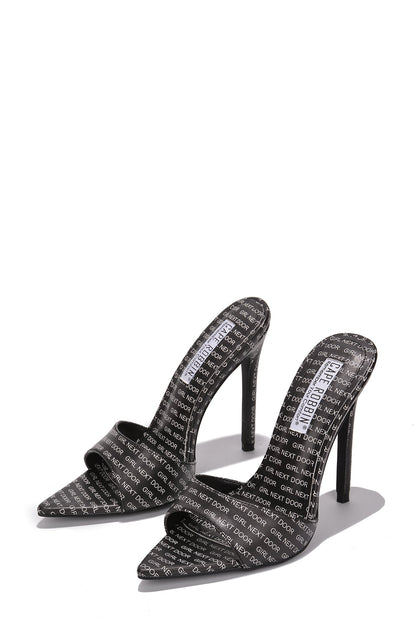 Dime Pointed Toe Stiletto Heel Mules
