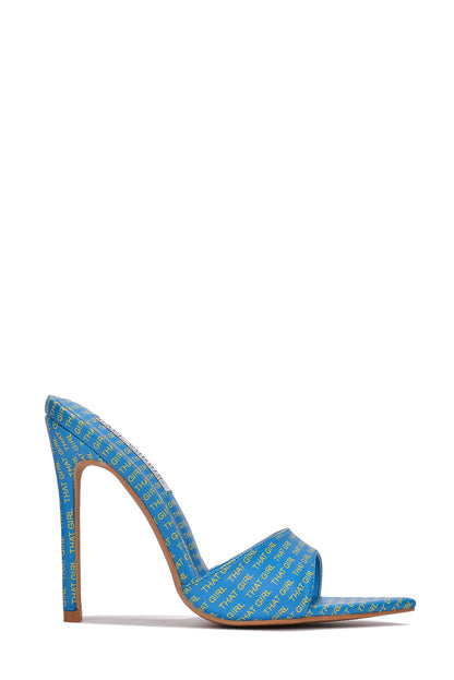Dime Pointed Toe Stiletto Heel Mules