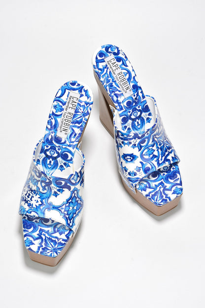 Leila Chunky Lug Sole Square Toe Heels