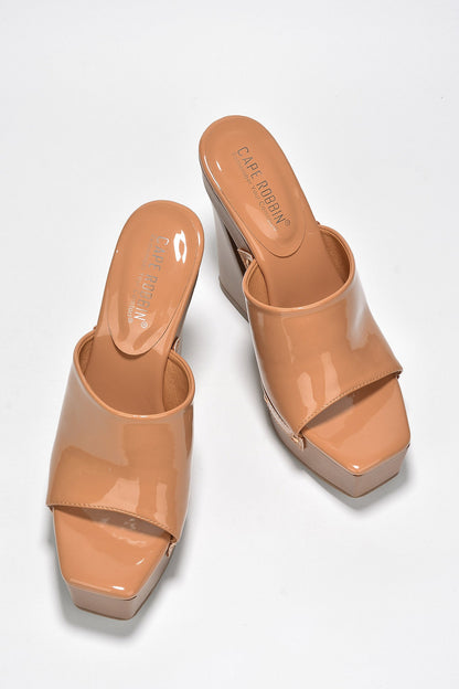 Leila Chunky Lug Sole Square Toe Heels