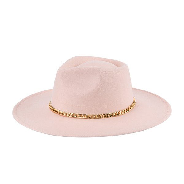 Coco Gold Chain Wide Brim Cowgirl Hat - ShopRbls