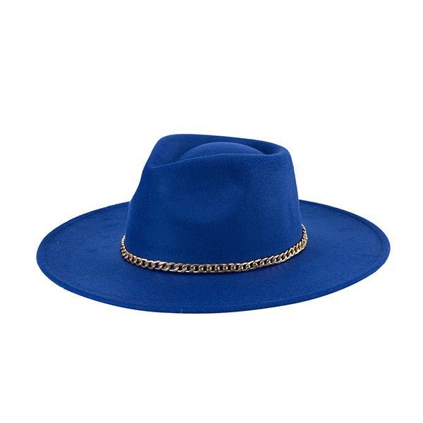 Coco Gold Chain Wide Brim Cowgirl Hat - ShopRbls