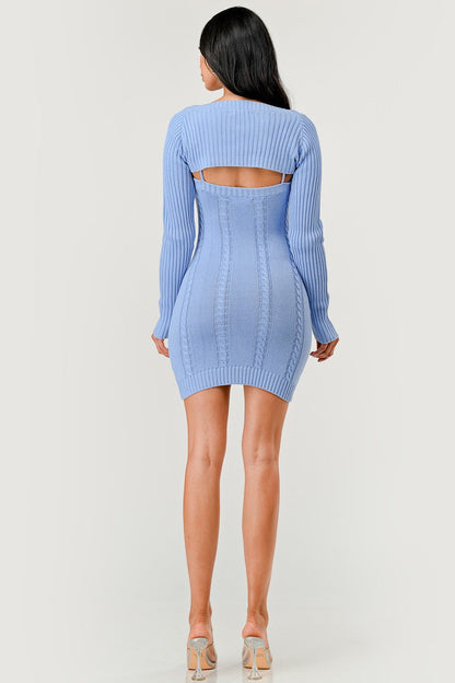 Crush On You Two Piece Bolero Mini Dress - ShopRbls