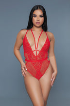 Desire Strappy Lace & Mesh Bodysuit Teddy - ShopRbls