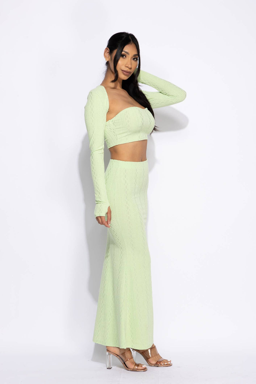 Say My Name Three Piece Bolero & Maxi Skirt Set