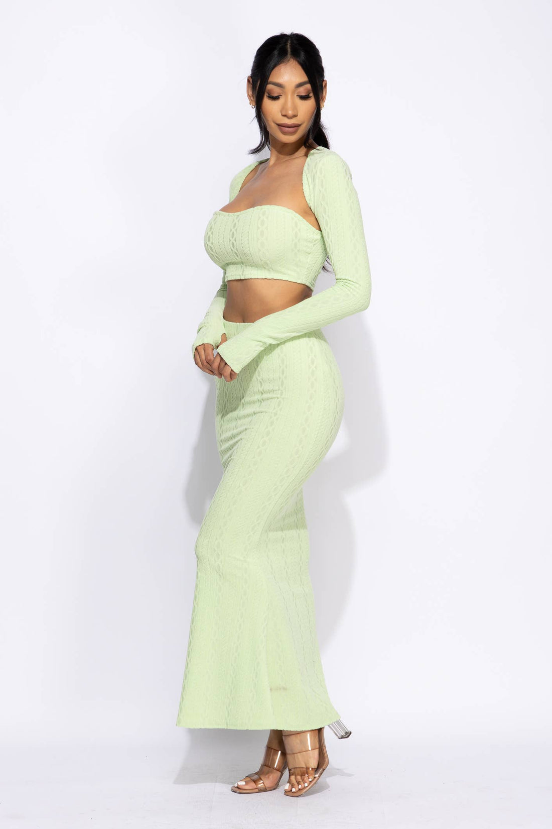 Say My Name Three Piece Bolero &amp; Maxi Skirt Set