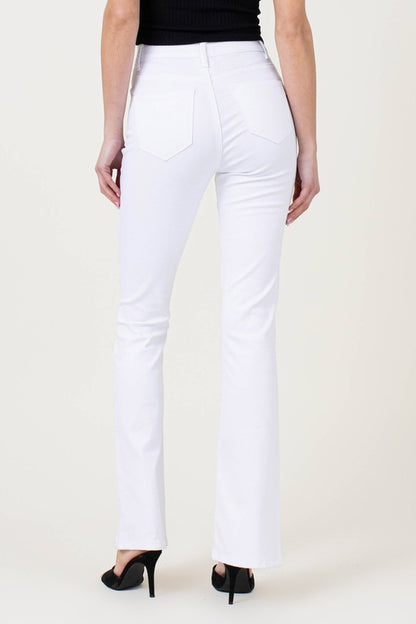 Nova Front Slit High Rise Bootcut Jeans