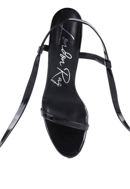 Runway Wraparound Pointed Toe High Heel Sandals