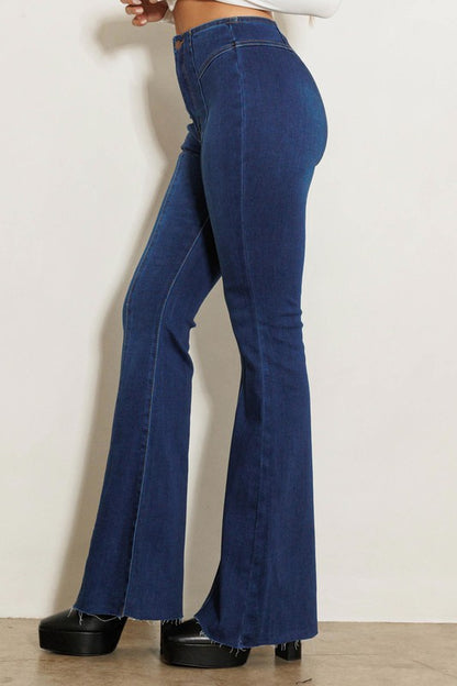 Its All Love High Waisted Flare Leg Jeans