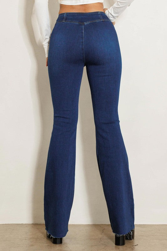 Its All Love High Waisted Flare Leg Jeans