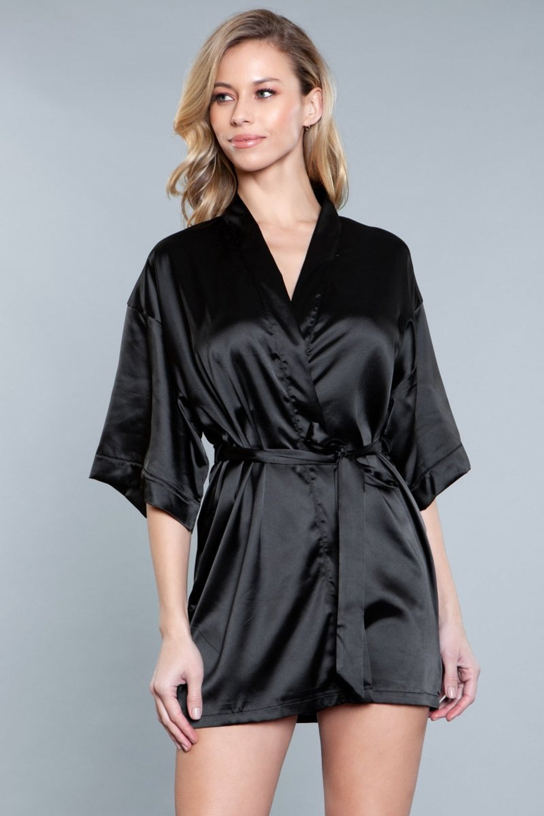 Prissy Princess Short Satin Robe