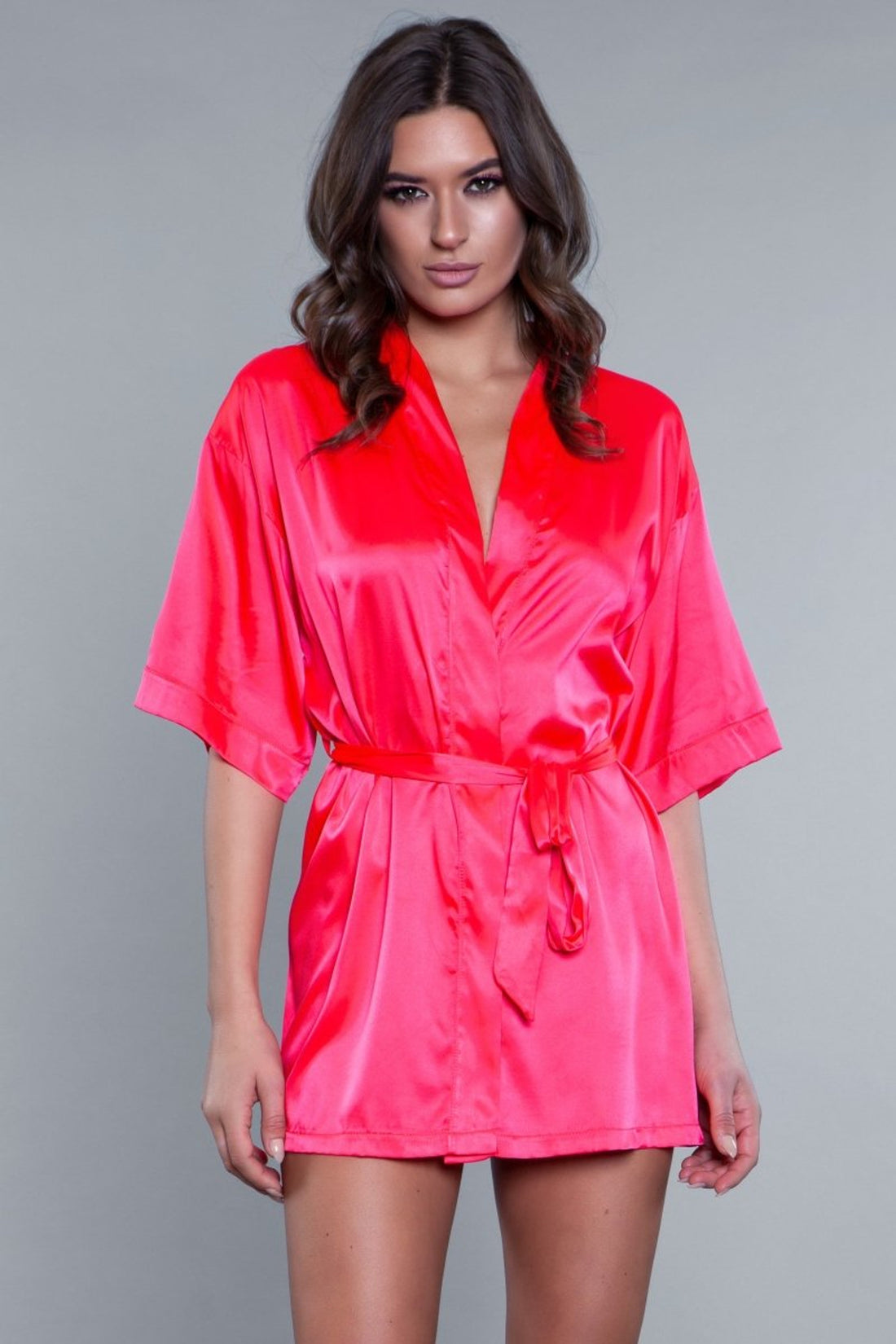 Prissy Princess Short Satin Robe